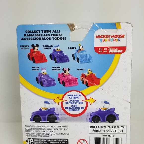 Donald Duck Pull Back Action Car and great cake topper funhouse 3+ years - Picture 6 of 9